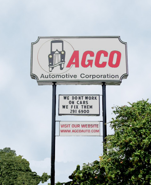 The AGCO Automotive sign 1999 - 2009