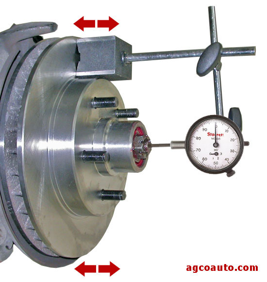 using a dial indicator to check bearing end play