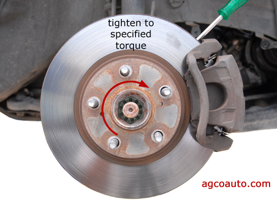 preventing rotation while tightening the axle nut
