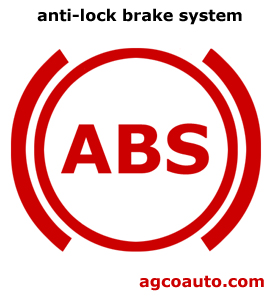 anti-lock braking system (ABS) warning light