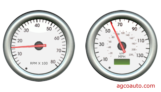 The speedometer and tachometer are handy for isolating vibrations