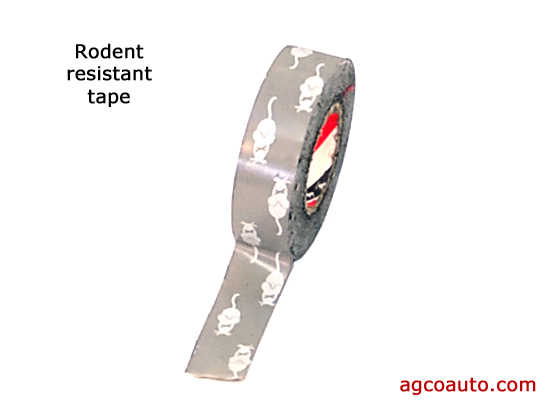 Rodent resistant tape for repair of rodent damage