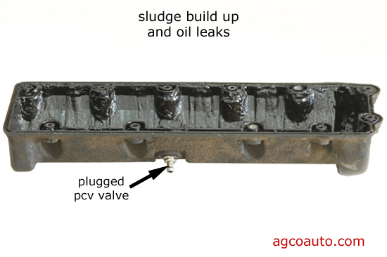 A plugged PCV valve can cause valve covers to leak