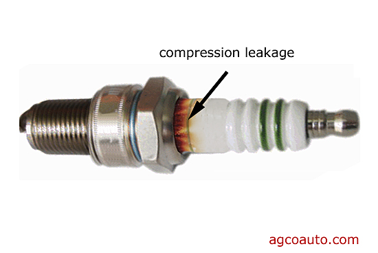 hot compression gas can destroy a coil-on-plug very quickly
