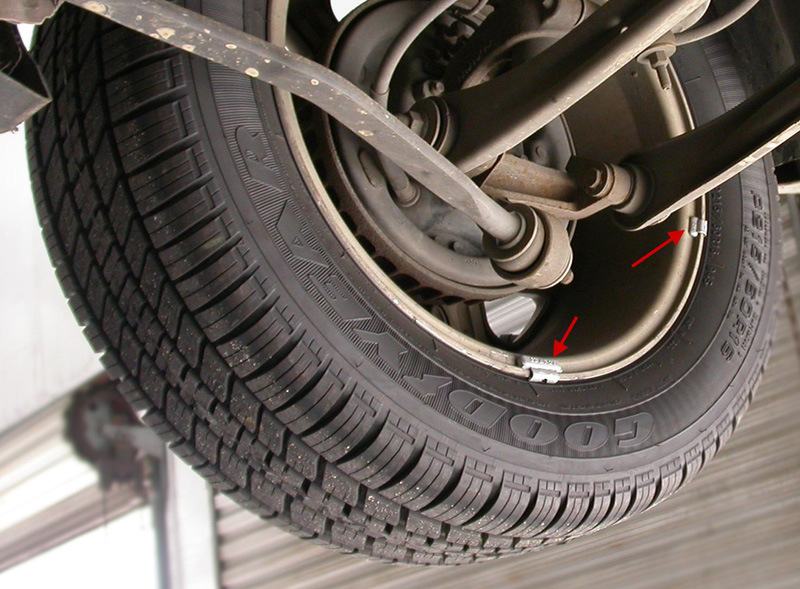 multiple weights indicates improper wheel and tire balance