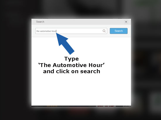 Type in 'The Automotive Hour' Type in 'The Automotive Hour'