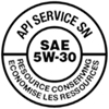 SAE 5W30 emblem by API