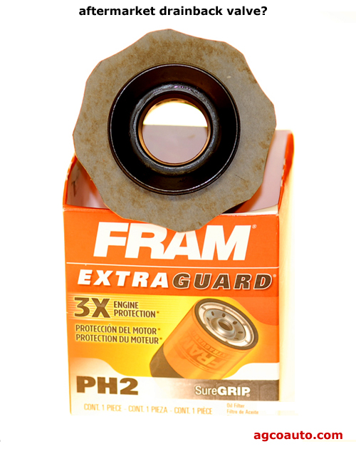 Fram Extra Gaurd oil fitler showing internal view