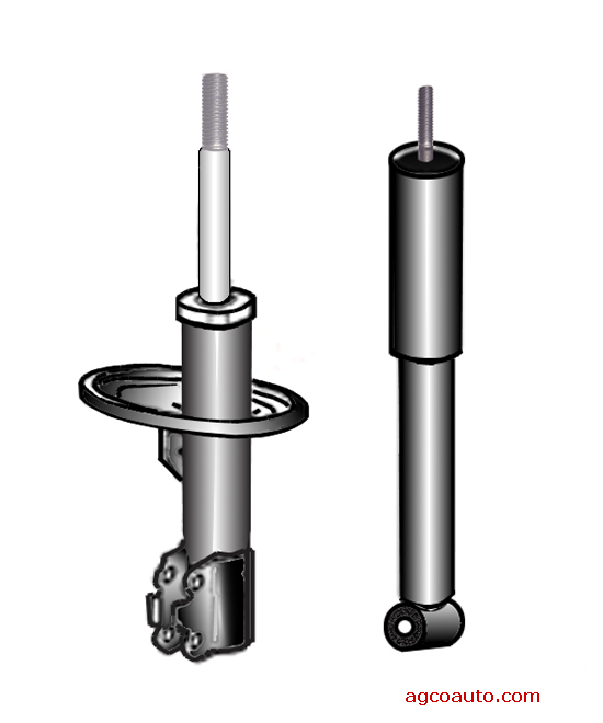 The difference in a shock and a strut