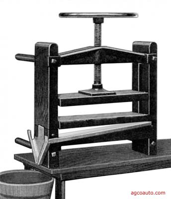 16c. Battery plate press