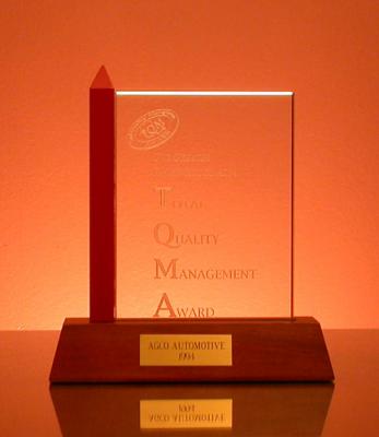22. 1994 Total Quality Management Award won by AGCO Automotive