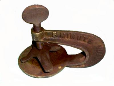 35. Another tire tube vulcanizing clamp