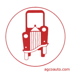 Aggie, the AGCO Automotive logo car