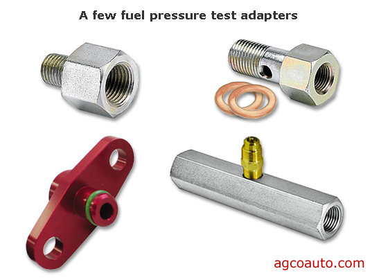a few fuel pressure test adapters