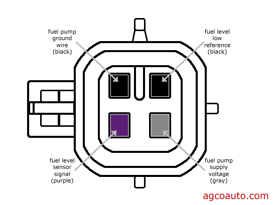 typical GM fuel pump connector wiring