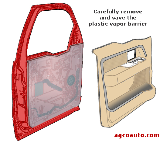 The plastic vapor barrier needs to be replaced