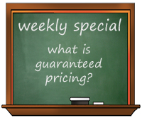 What guaranteed pricing means to you